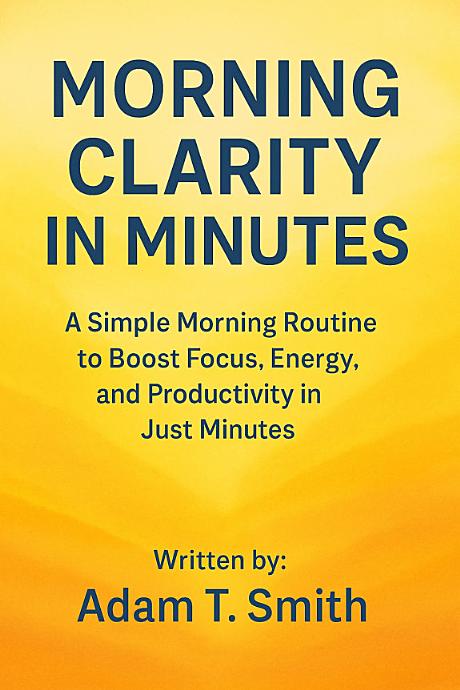 Cover for MORNING CLARITY IN MINUTES: A Simple Morning Routine to Boost Focus, Energy, and Productivity in Just Minutes
