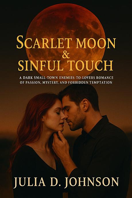 Cover for SCARLET MOON & SINFUL TOUCH: A DARK SMALL-TOWN ENEMIES-TO-LOVERS ROMANCE OF PASSION, MYSTERY, AND FORBIDDEN TEMPTATION