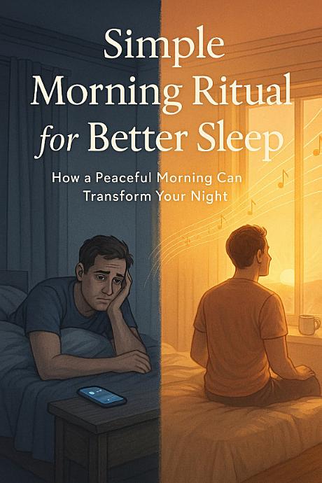 Simple Morning Ritual For Better Sleep — book cover